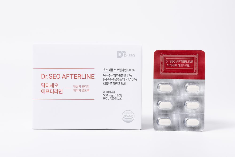 Dr.SEO AFTERLINE — бромелайн 1000 мг в день, 120 таблеток